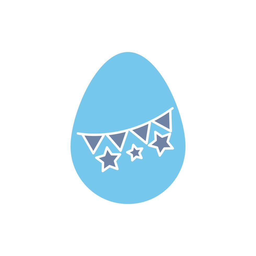 Ostern Eier Konzept Linie Symbol. einfach Element Illustration. Ostern Eier Konzept Gliederung Symbol Design. vektor
