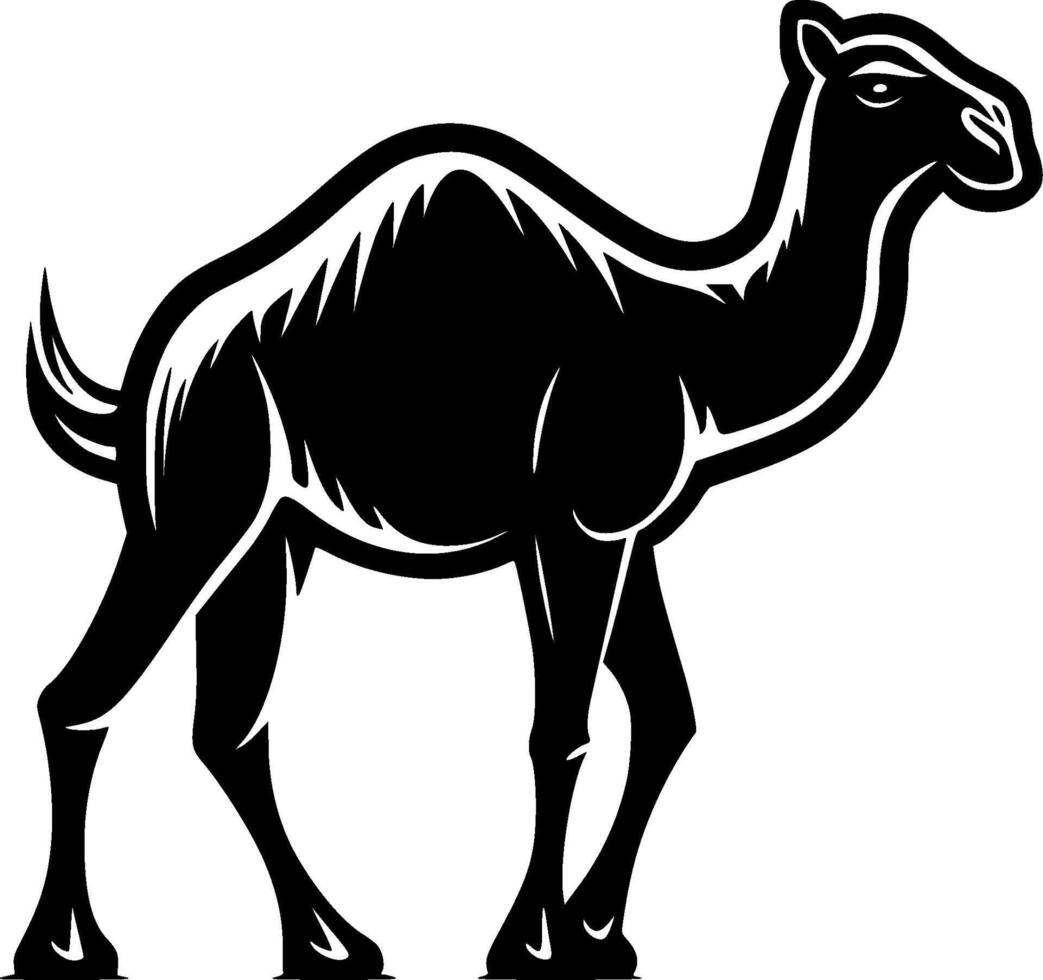 Kamel - - minimalistisch und eben Logo - - Vektor Illustration