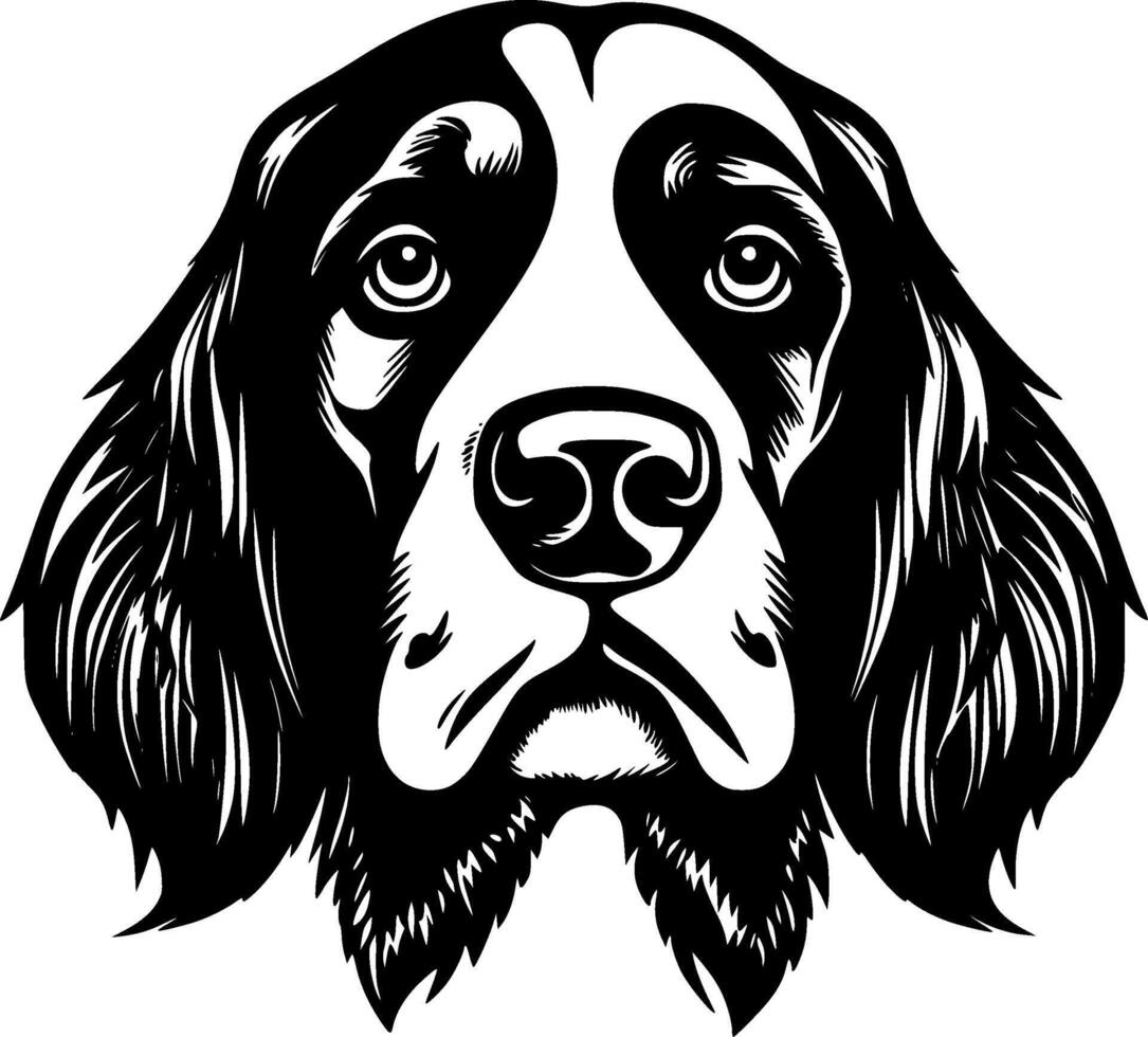 hund - minimalistisk och platt logotyp - vektor illustration