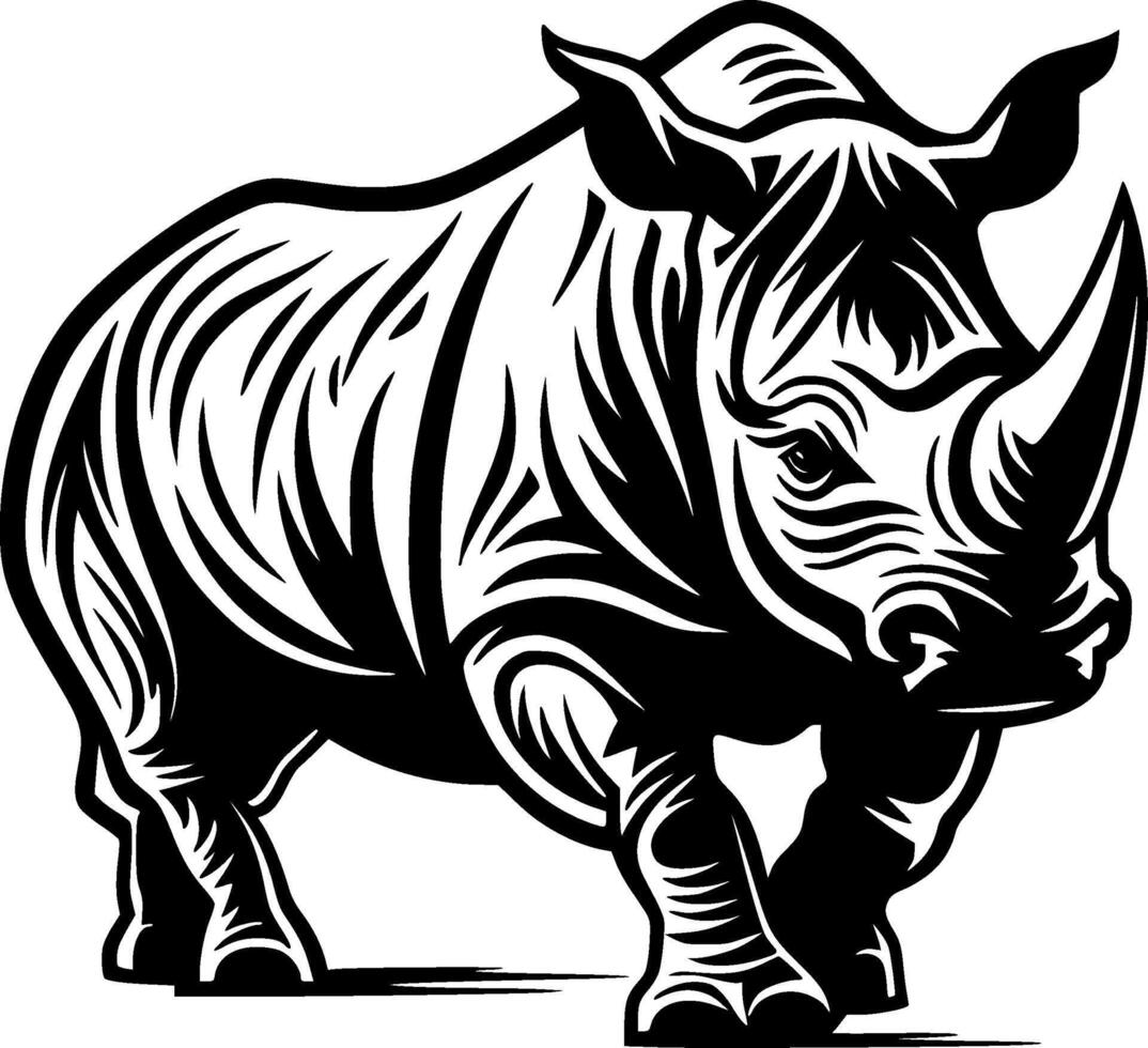 Nashorn - - hoch Qualität Vektor Logo - - Vektor Illustration Ideal zum T-Shirt Grafik