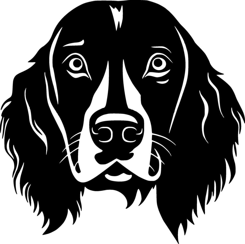 Hund - - minimalistisch und eben Logo - - Vektor Illustration