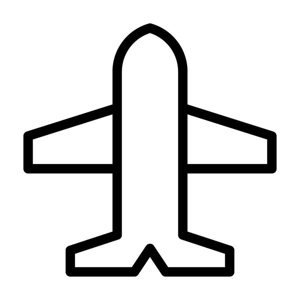 Flugzeug von Tour und Reise Gliederung Symbol setzt vektor