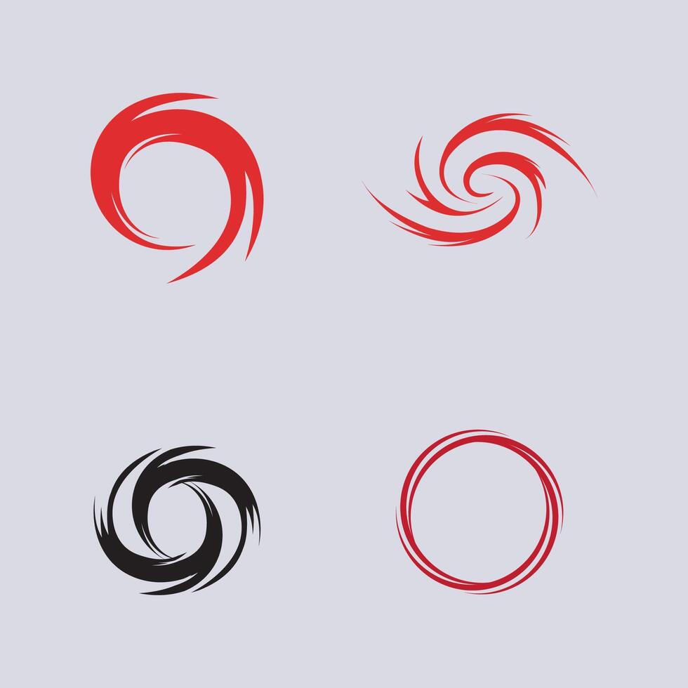 uppsättning av orkan logotyp symbol ikon illustration vektor företag