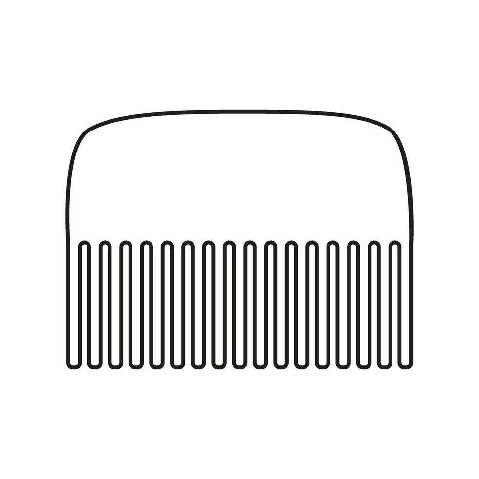 Haar Kamm Symbol Vektor. Frisur Illustration unterzeichnen. Barbier Geschäft Symbol. Friseur Logo. vektor