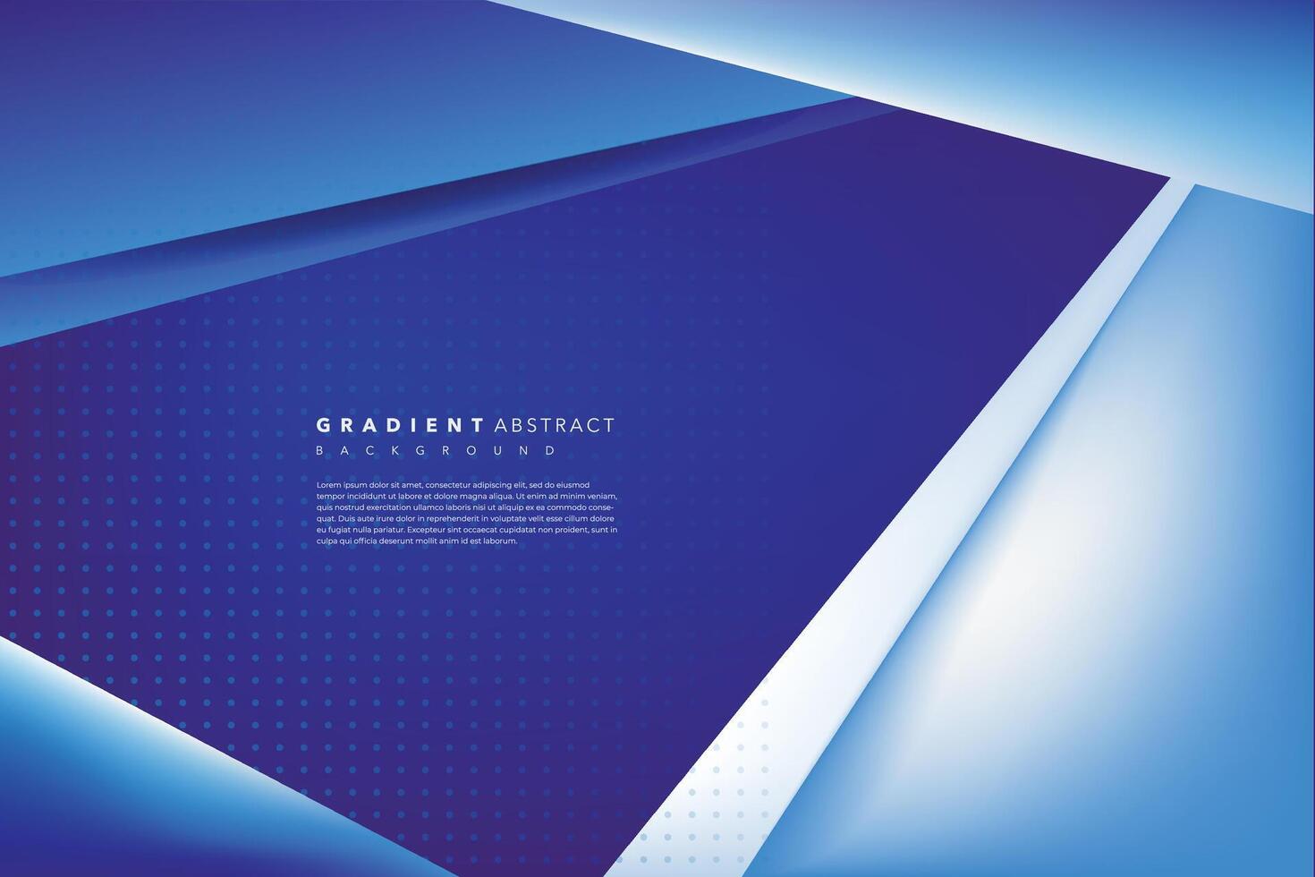 Blau Gradient abstrakt Hintergrund Banner mit modern und geometrisch Formen. vektor