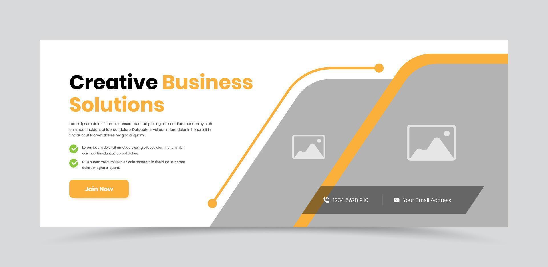företag presentation minimalistisk webb omslag Foto och annonser baner design vektor