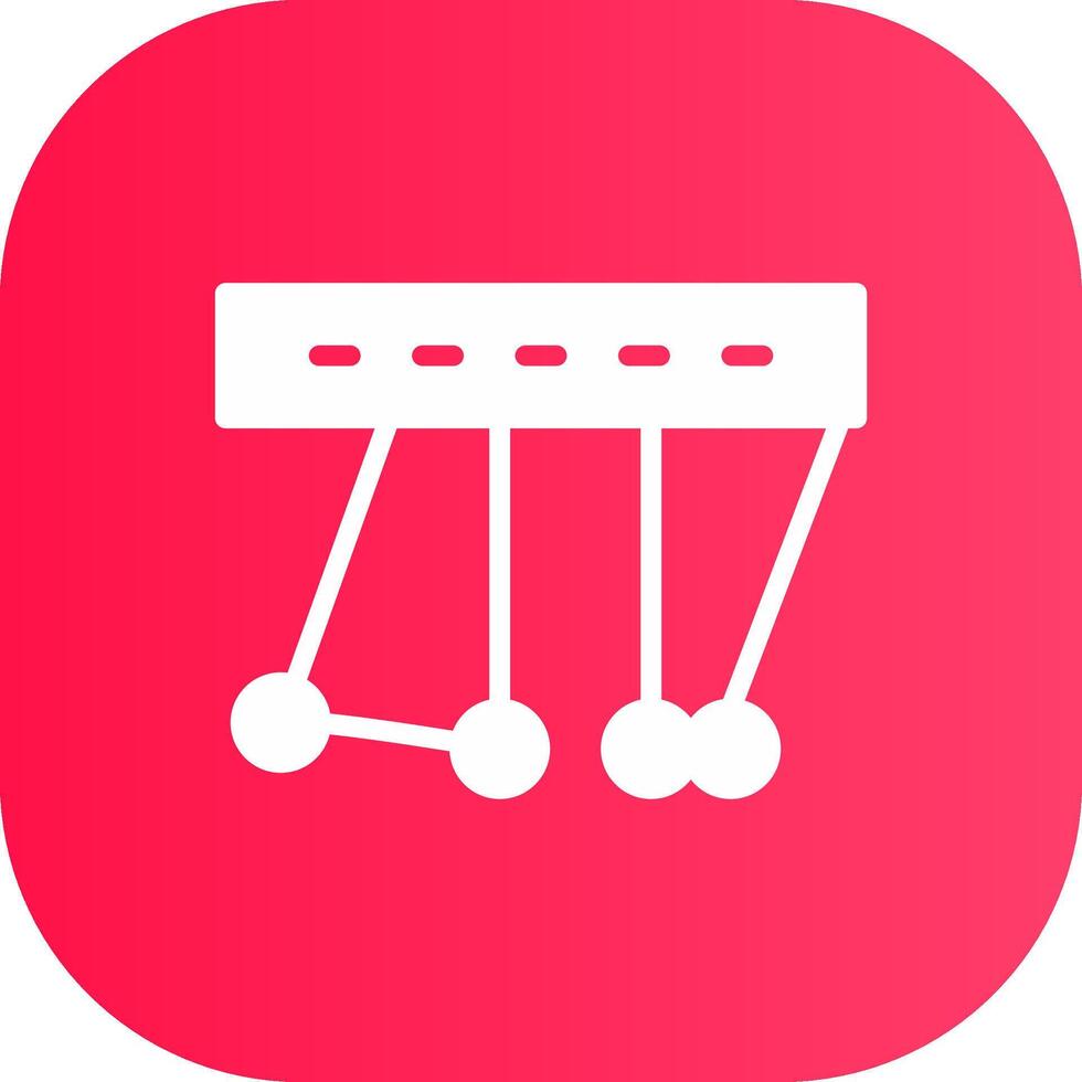 Newton Cradle kreatives Icon-Design vektor