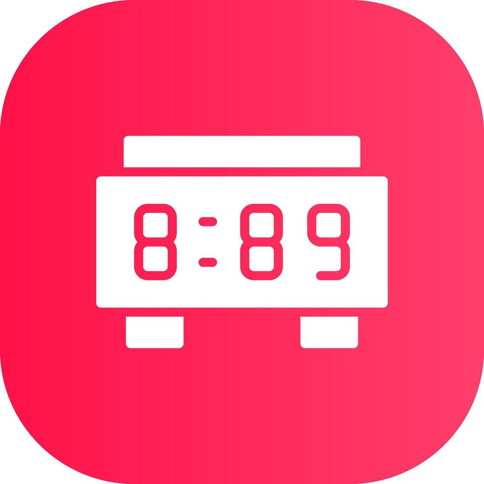 Digitaluhr kreatives Icon-Design vektor