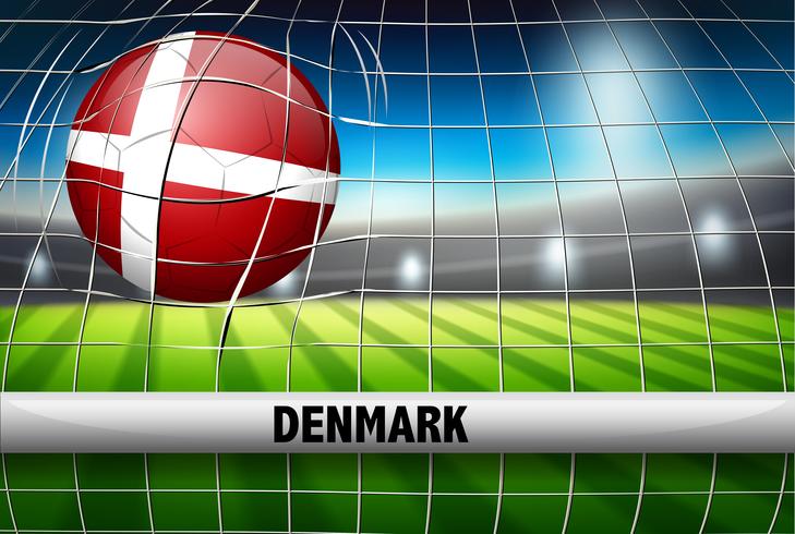 Danmarks fotbolls-VM vektor