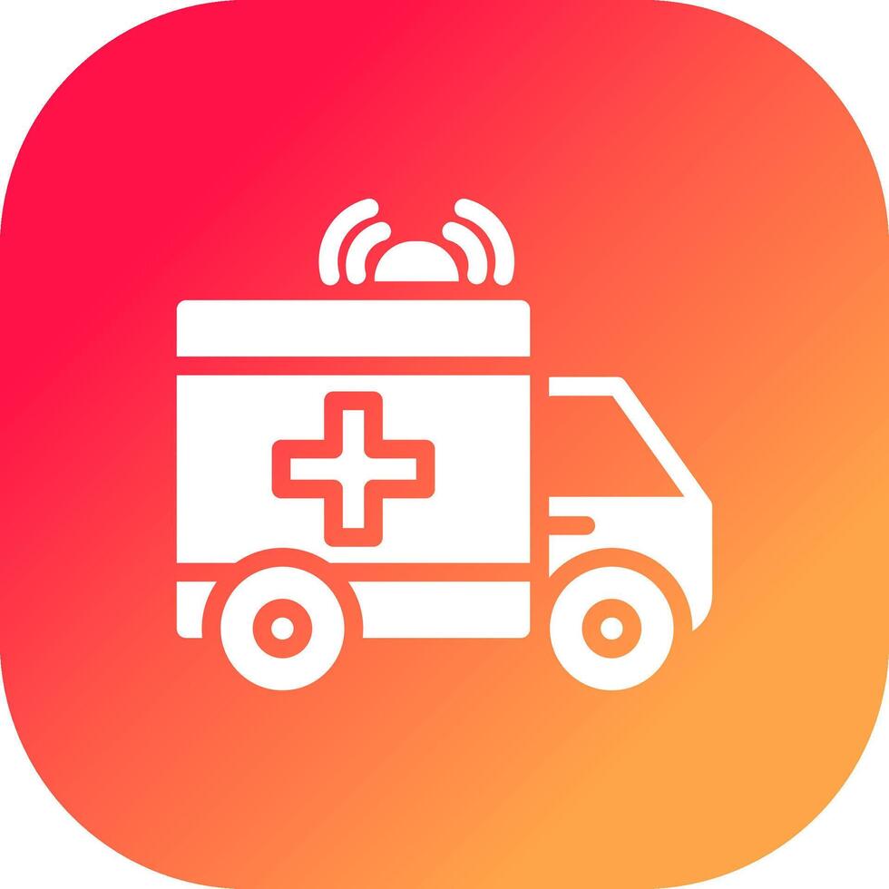 Krankenwagen kreatives Icon-Design vektor