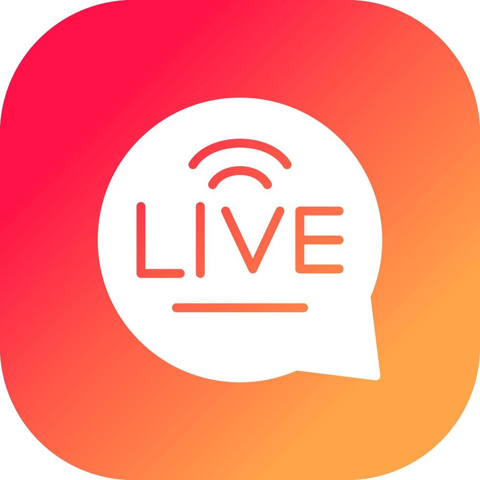 Live-Chat kreatives Icon-Design vektor