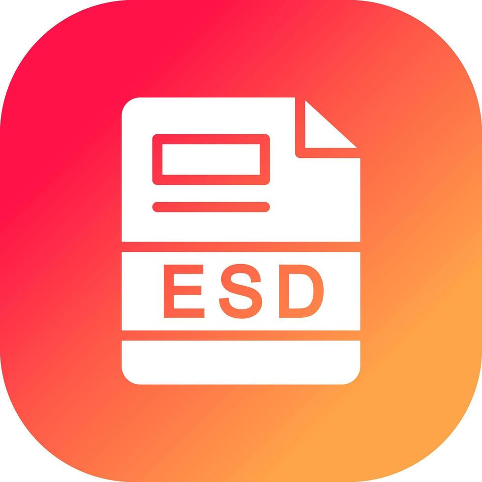 esd kreativ Symbol Design vektor