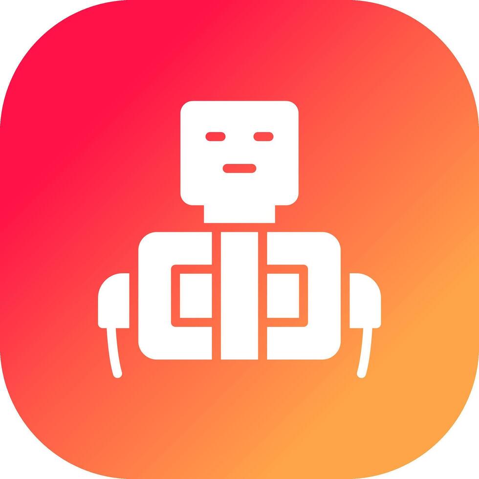 Roboter kreatives Icon-Design vektor