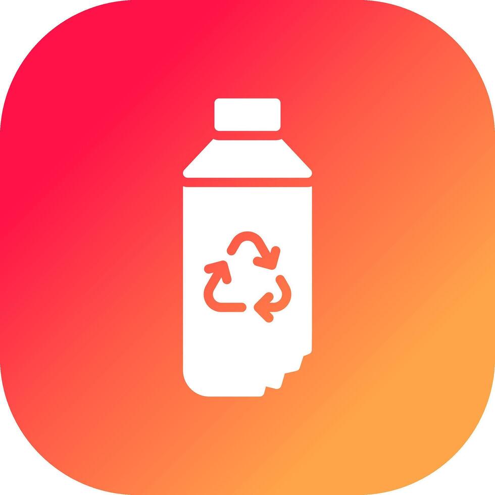 Wasserflasche kreatives Icon-Design vektor