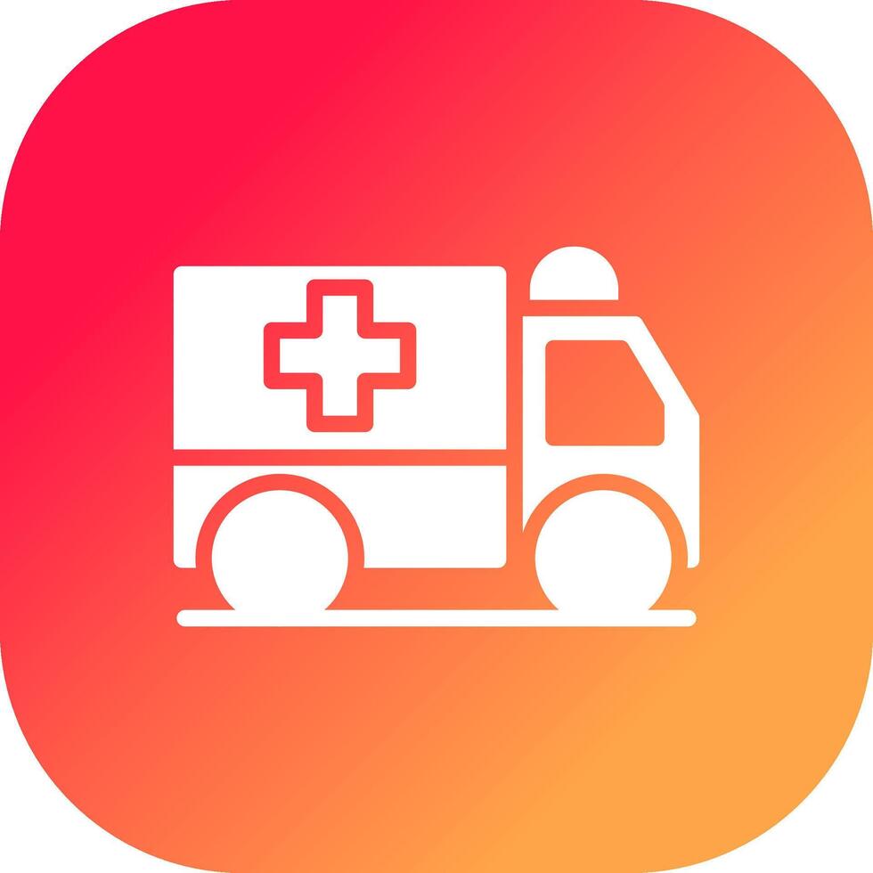 ambulans kreativ ikon design vektor