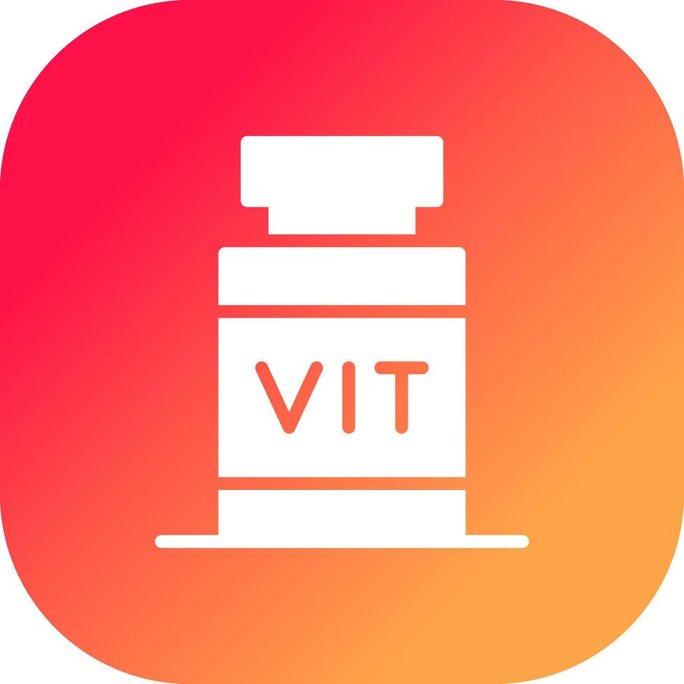 Vitamin kreatives Icon-Design vektor