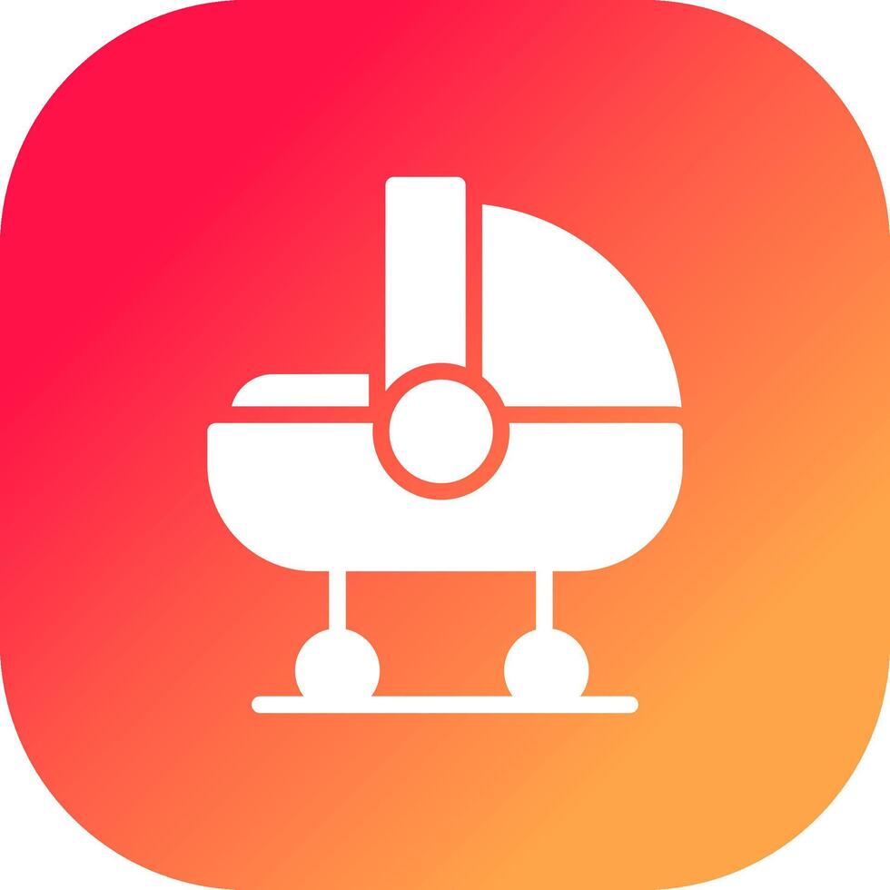 Babybett kreatives Icon-Design vektor