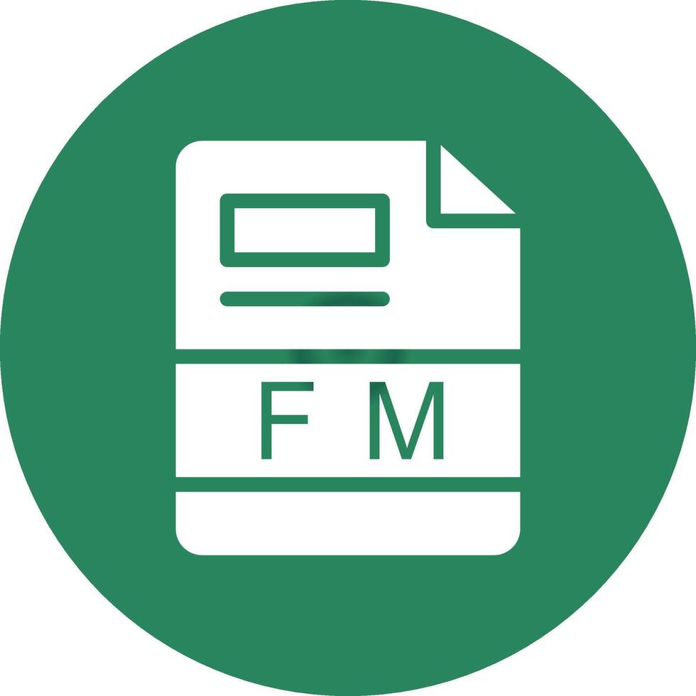 fm kreativ Symbol Design vektor