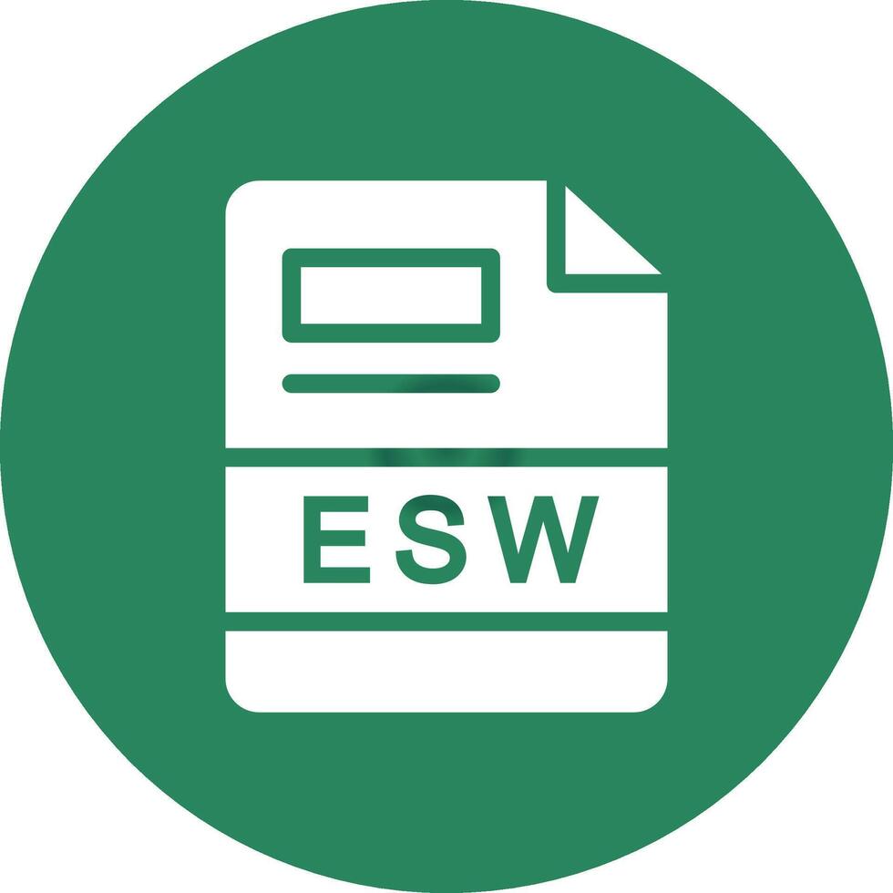 esw kreativ Symbol Design vektor