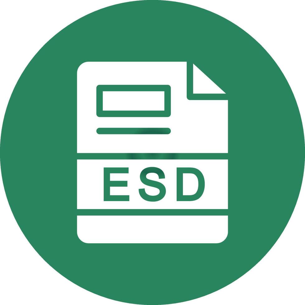 esd kreativ Symbol Design vektor