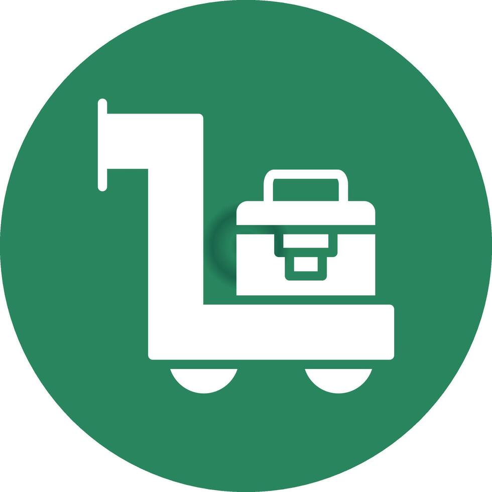 Trolley kreatives Icon-Design vektor