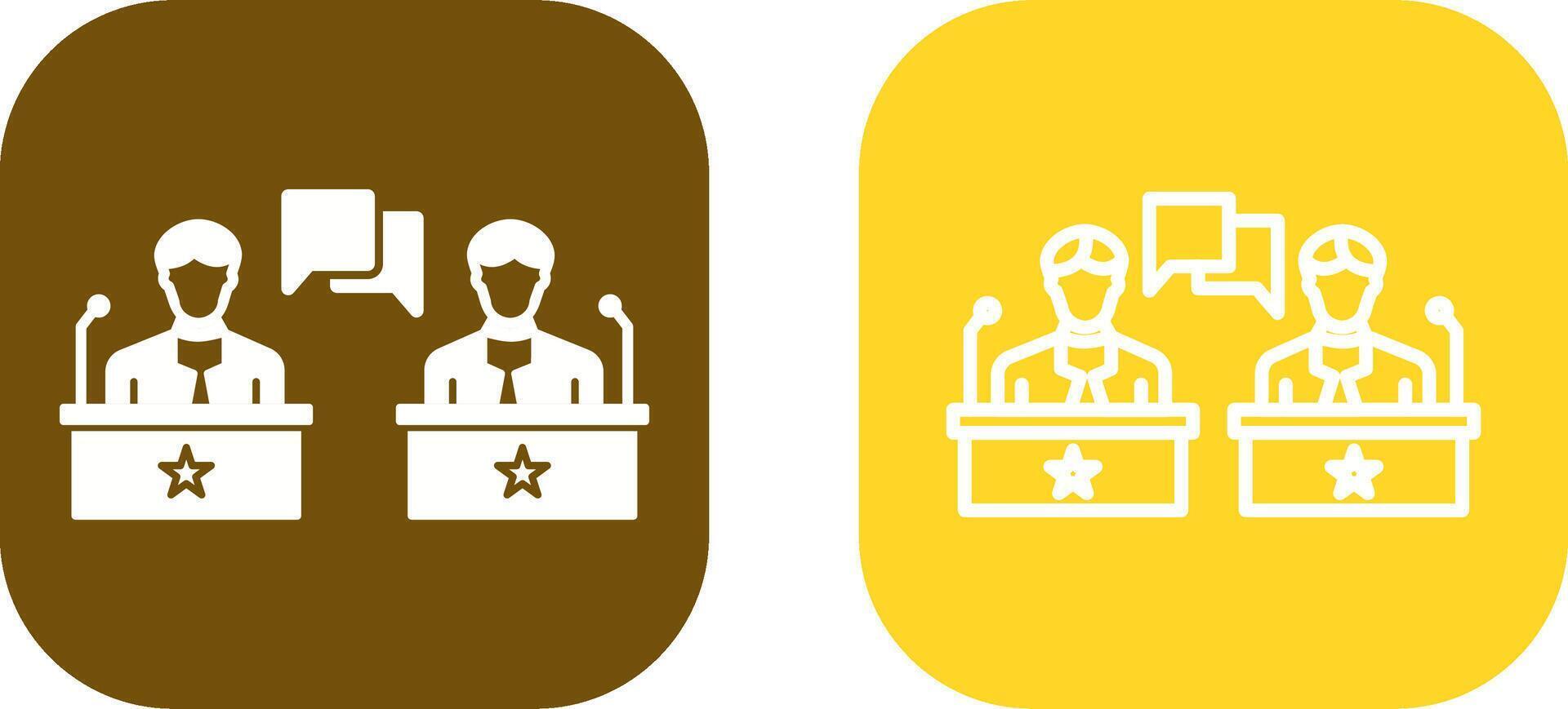 Symbol für Debattenvektor vektor