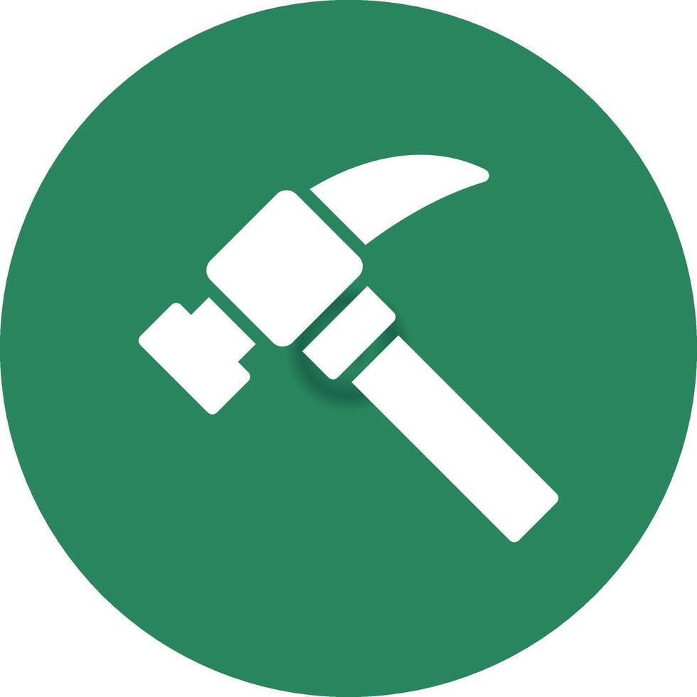 Hammer kreatives Icon-Design vektor