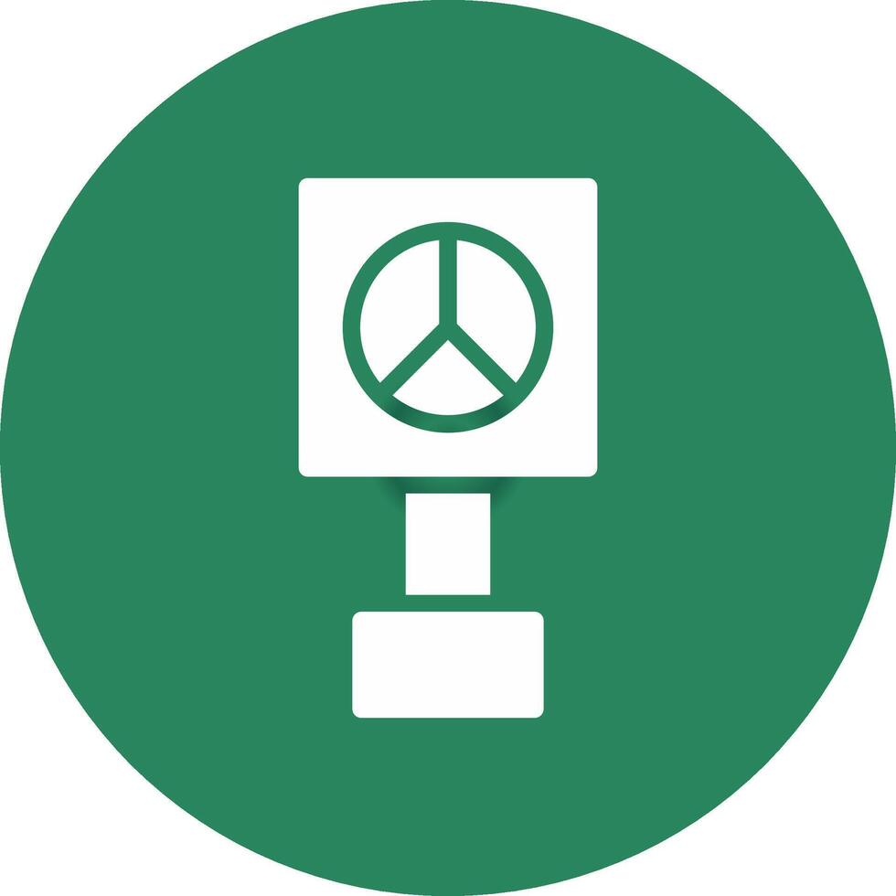 Peace-Zeichen kreatives Icon-Design vektor