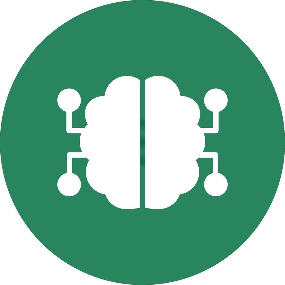 Neuronen Schaltkreis kreativ Symbol Design vektor