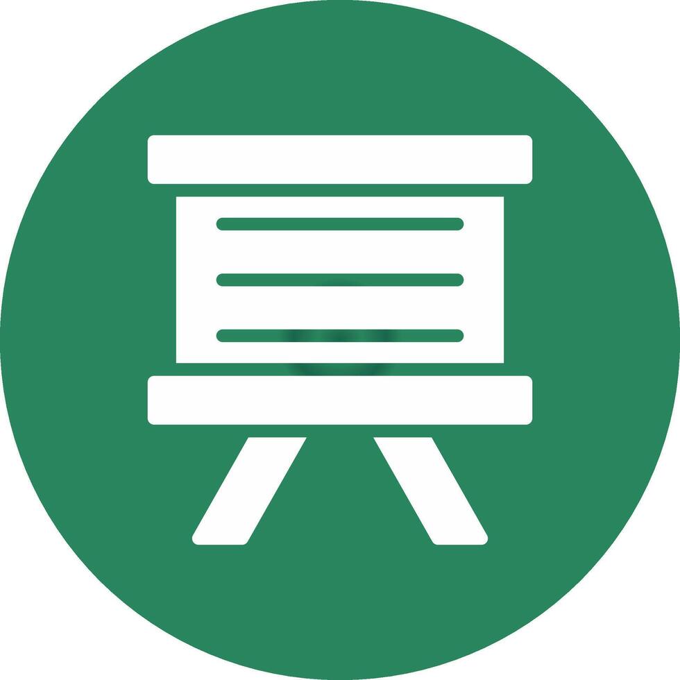 Whiteboard kreatives Icon-Design vektor