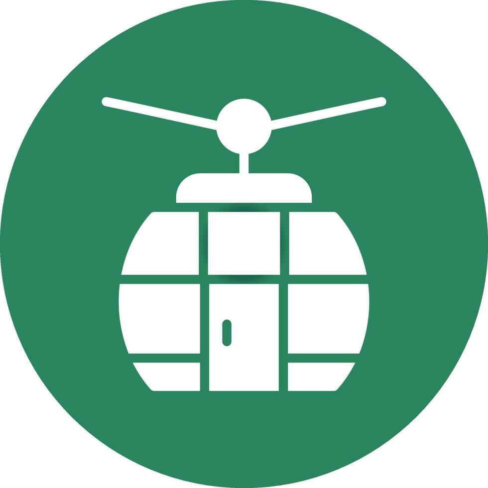 Seilbahn kreatives Icon-Design vektor