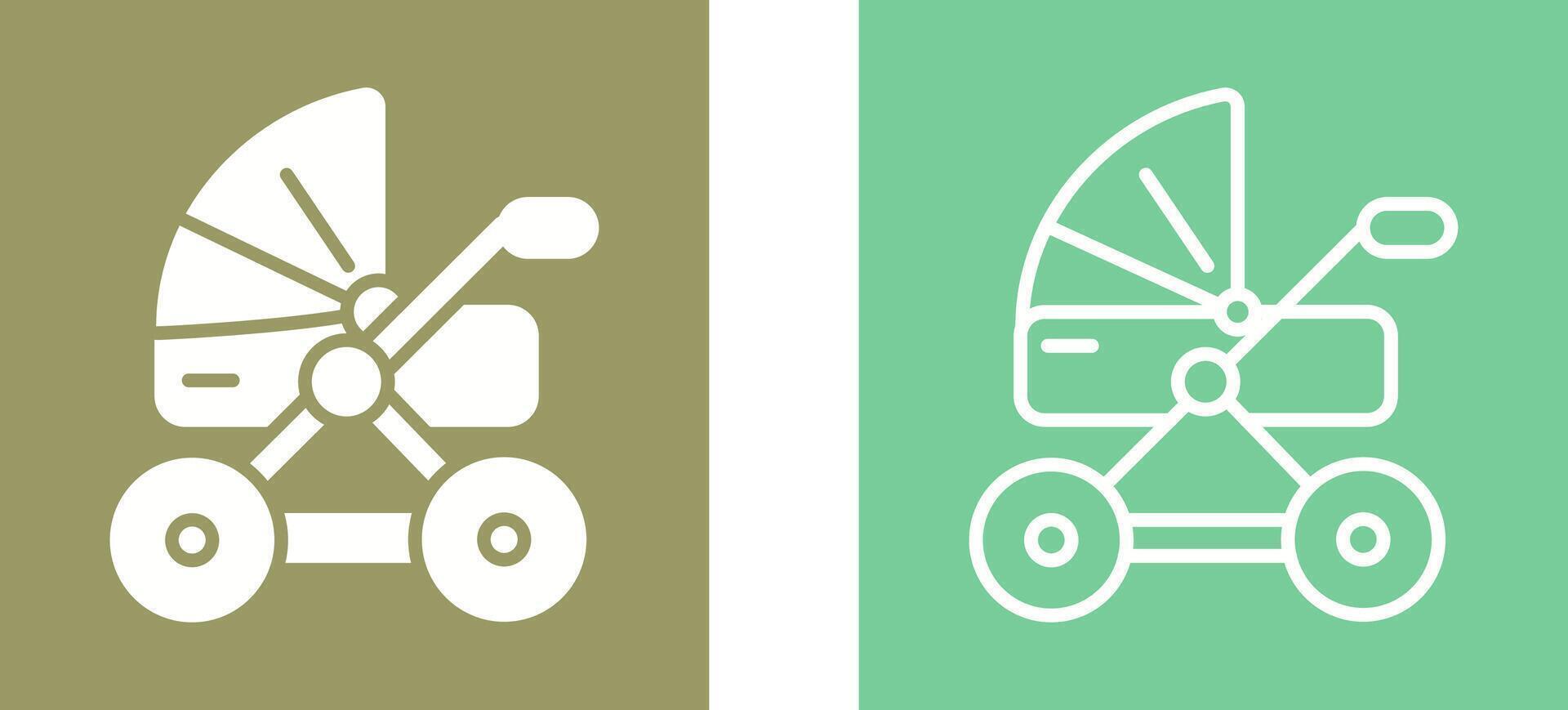 Kinderwagen-Vektor-Symbol vektor