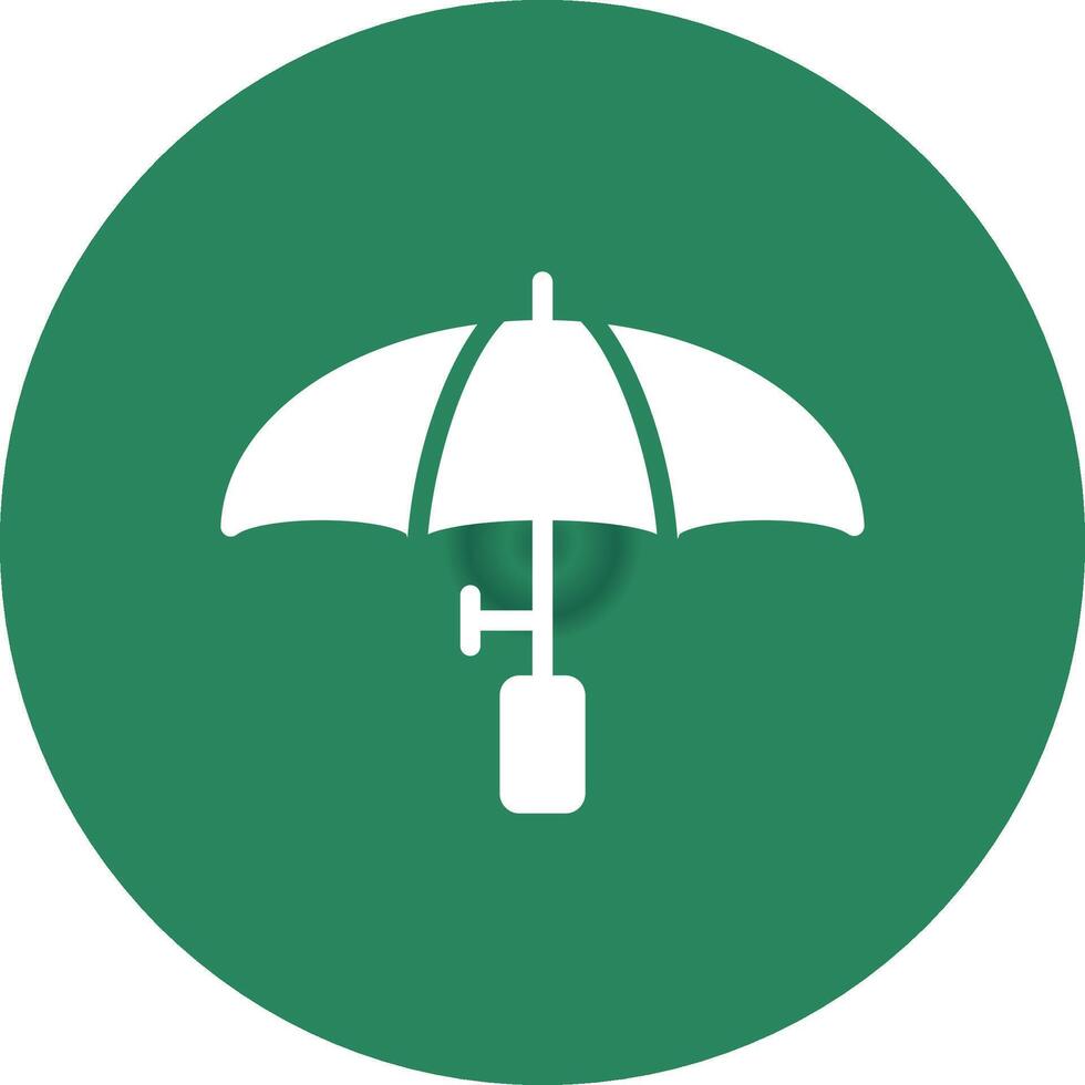 Regenschirm kreatives Icon-Design vektor