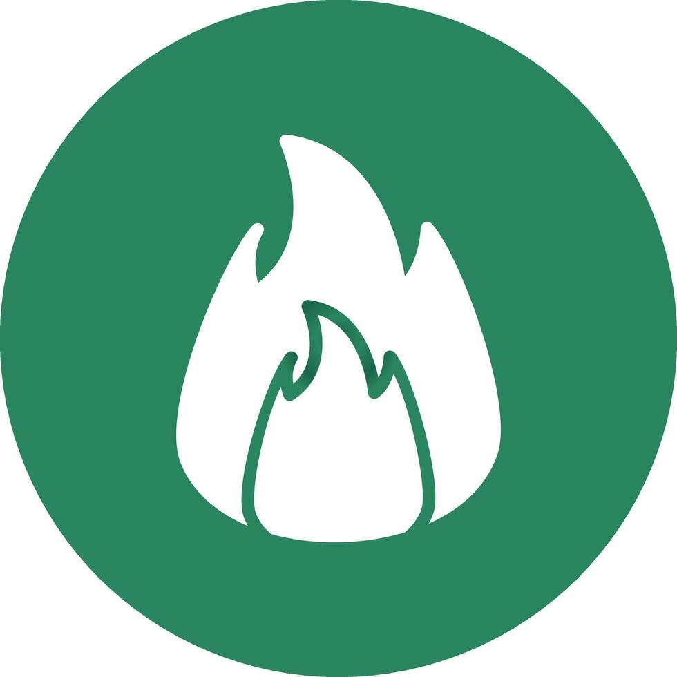 auf Feuer kreatives Icon-Design vektor