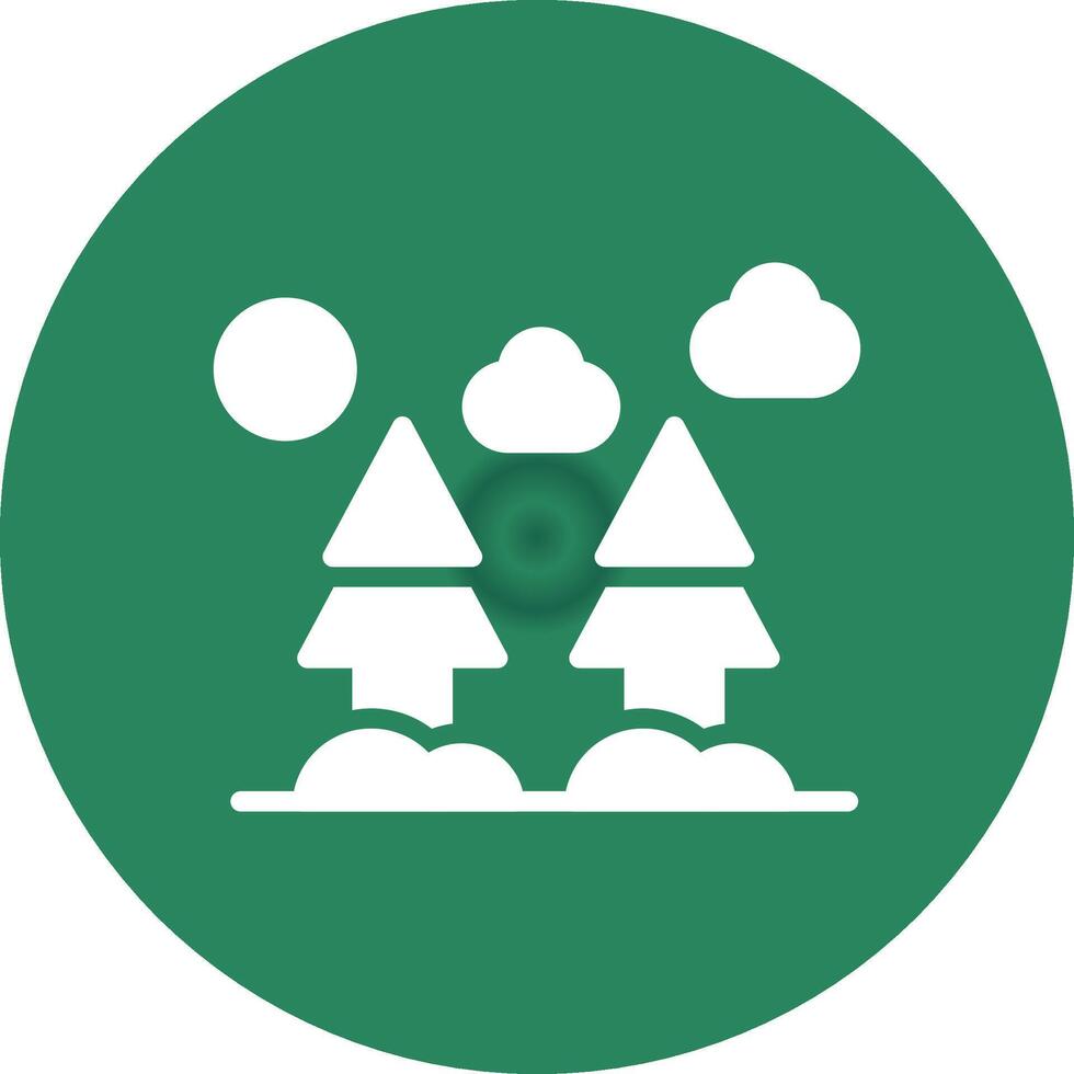 Wald kreatives Icon-Design vektor