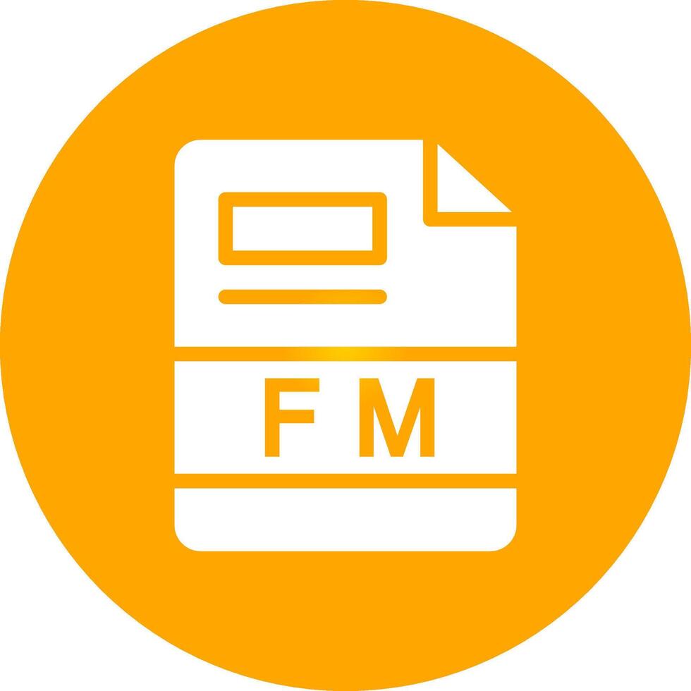 fm kreativ Symbol Design vektor