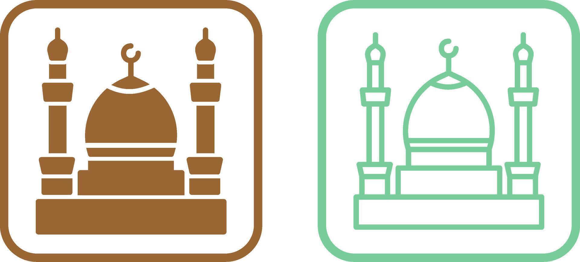 Moschee-Vektor-Symbol vektor