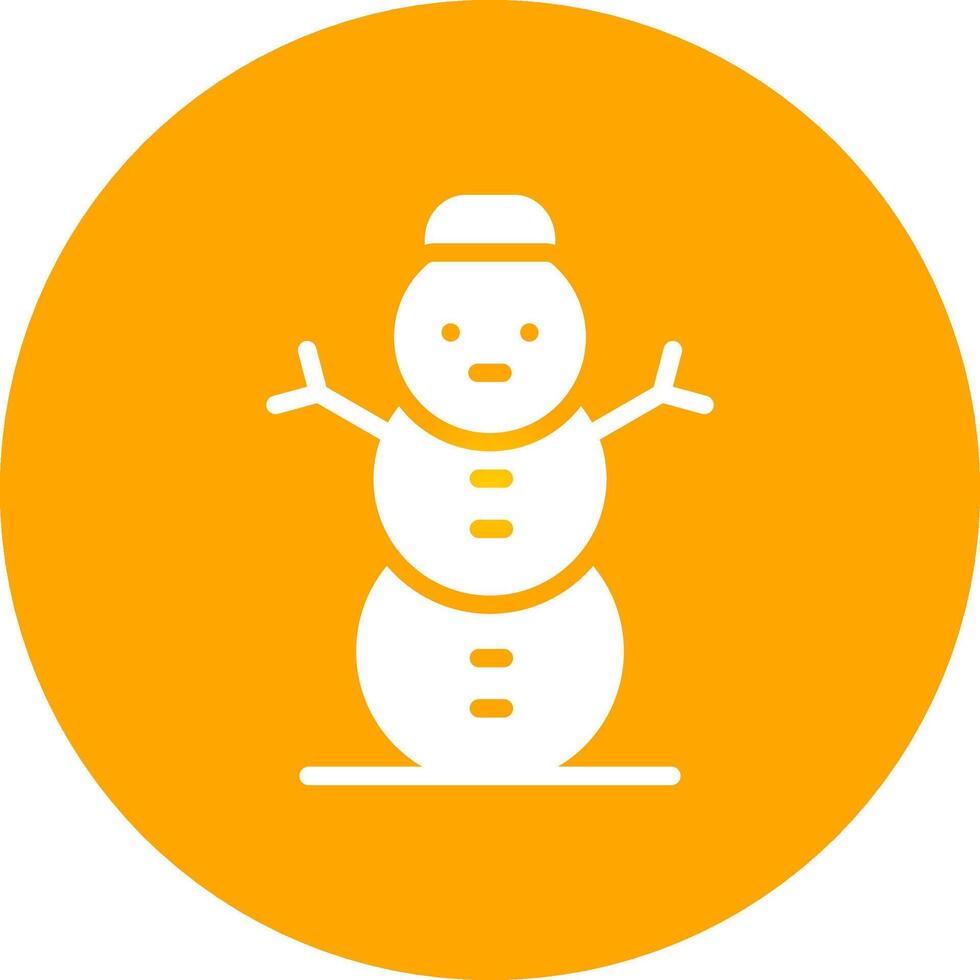 Schneemann kreatives Icon-Design vektor