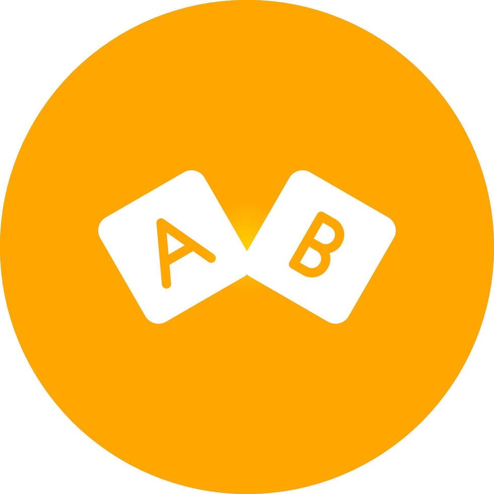 ABC-Block kreatives Icon-Design vektor