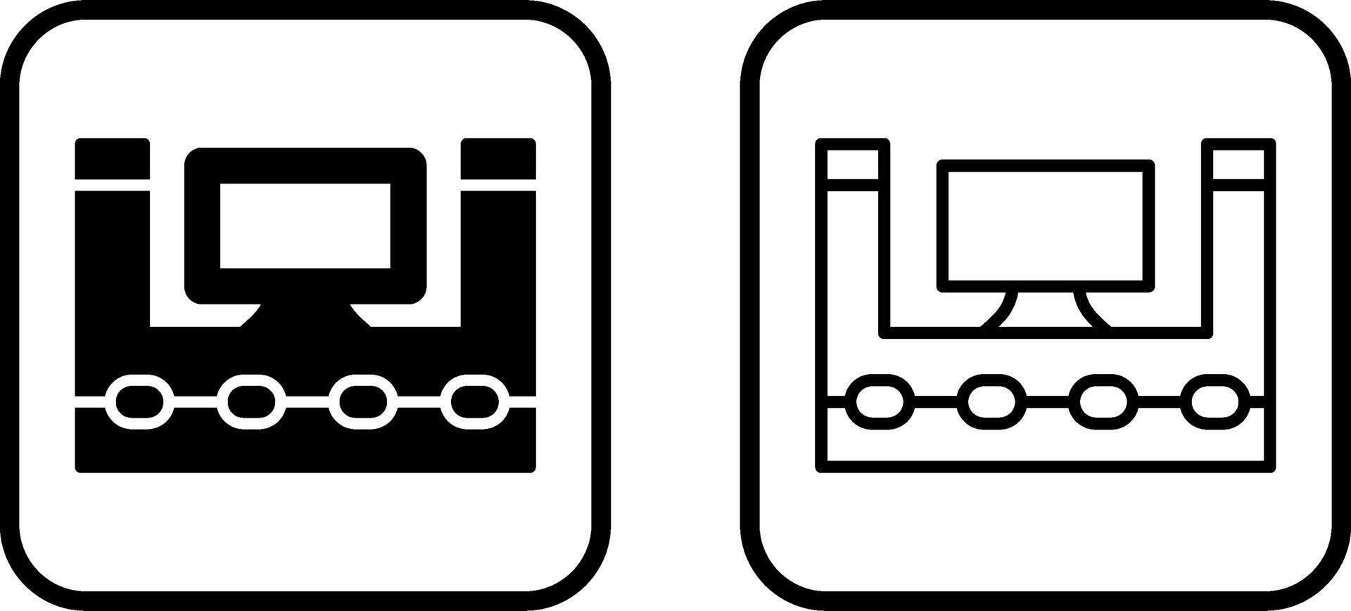 Vektorsymbol für Fernseher vektor