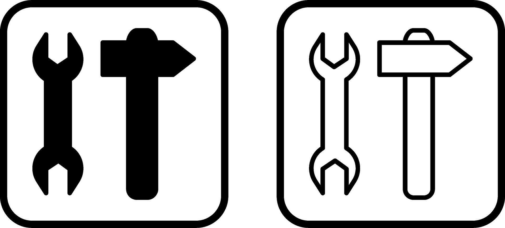 Werkzeuge-Vektor-Symbol vektor