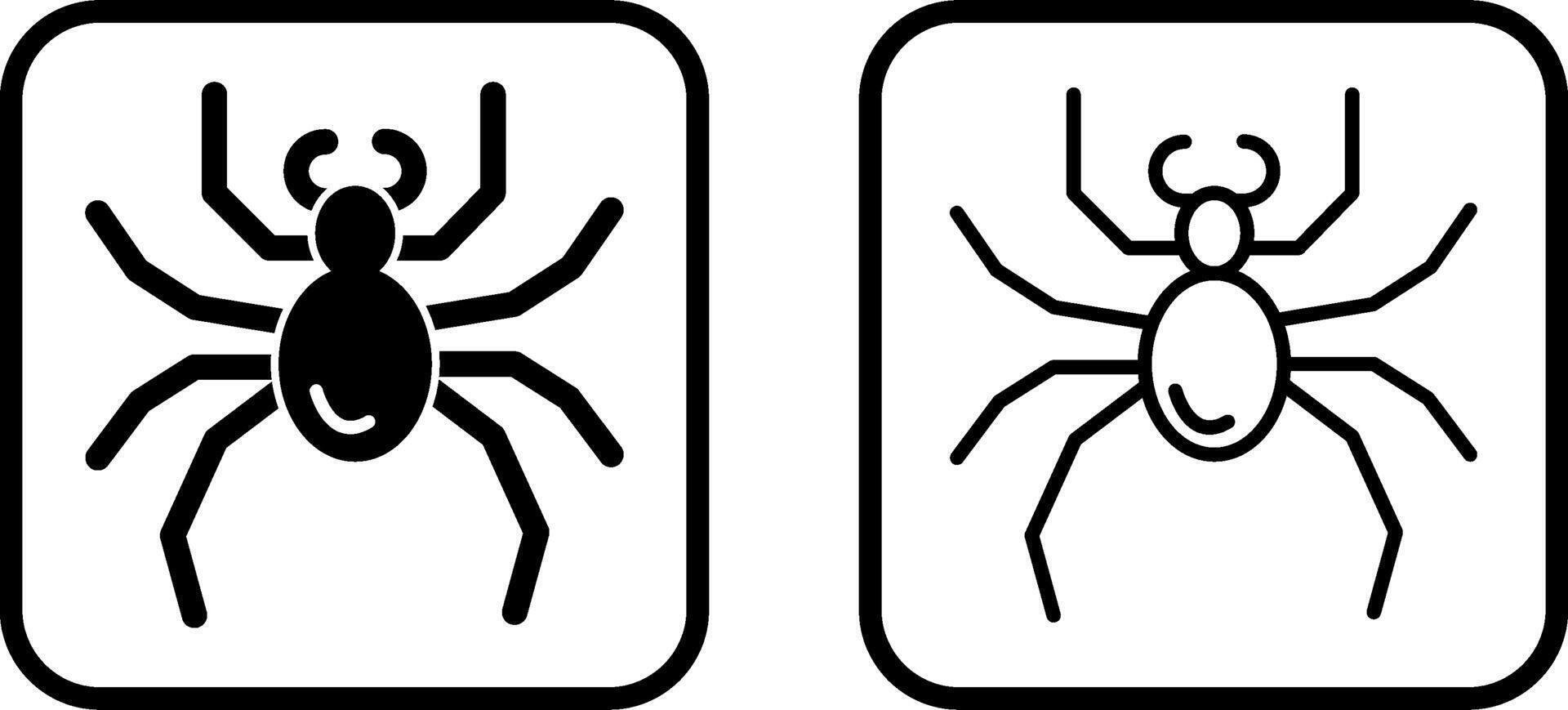 Spinnenvektorsymbol vektor