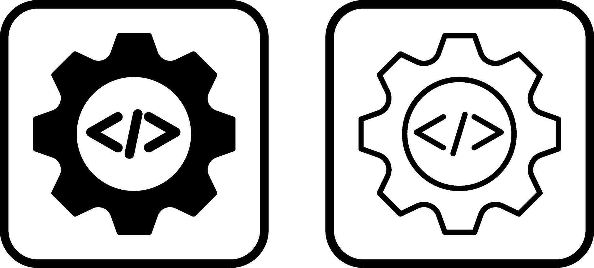 Codierung Ausrüstung Vektor Symbol