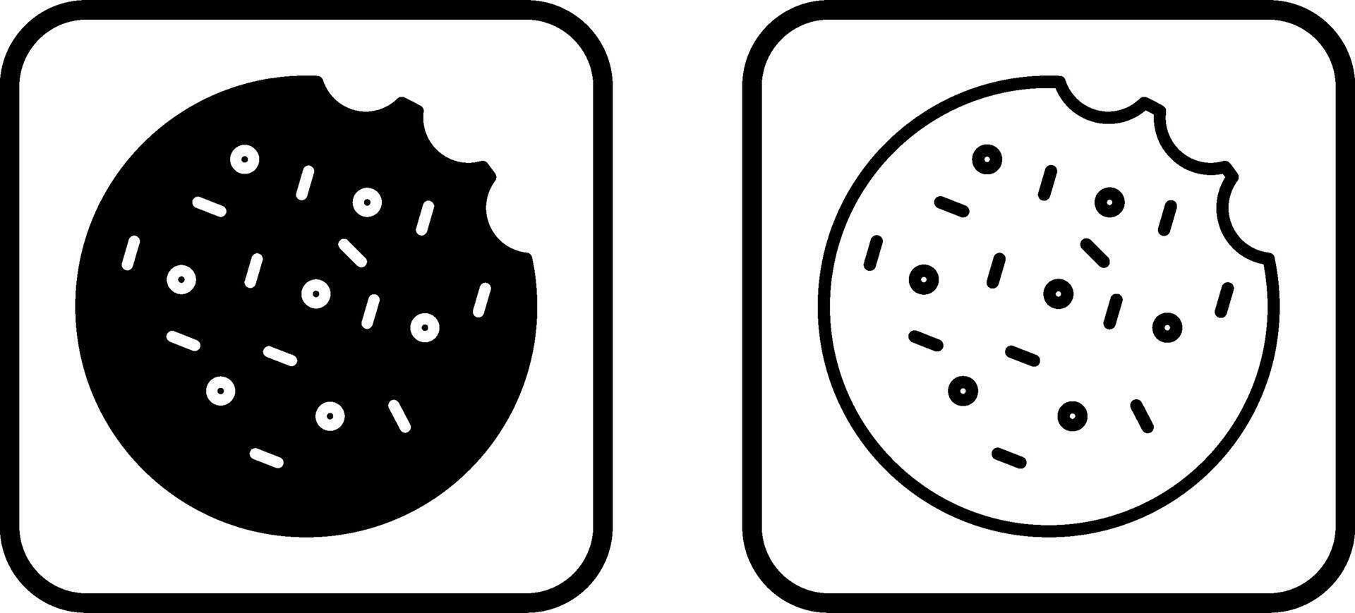 Cookie-Vektor-Symbol vektor