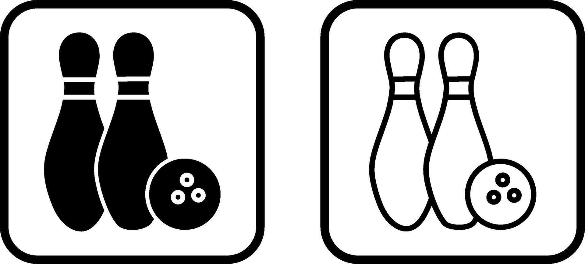 Bowling-Vektor-Symbol vektor