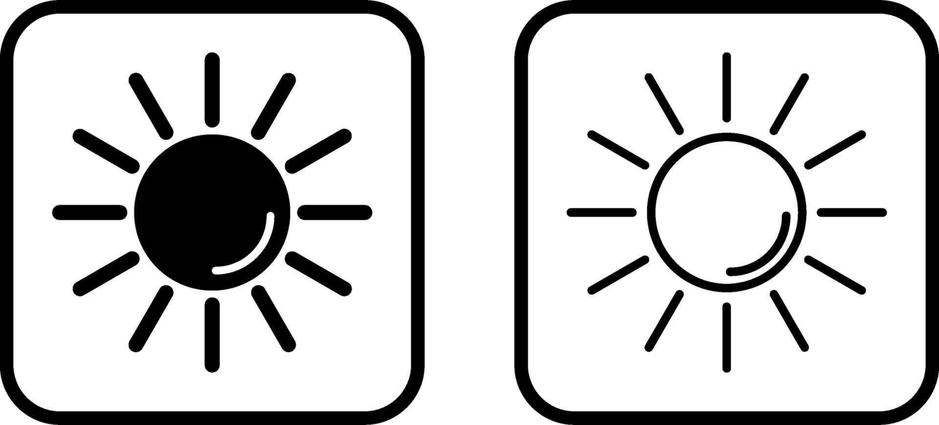 UV-strålning vektor ikon