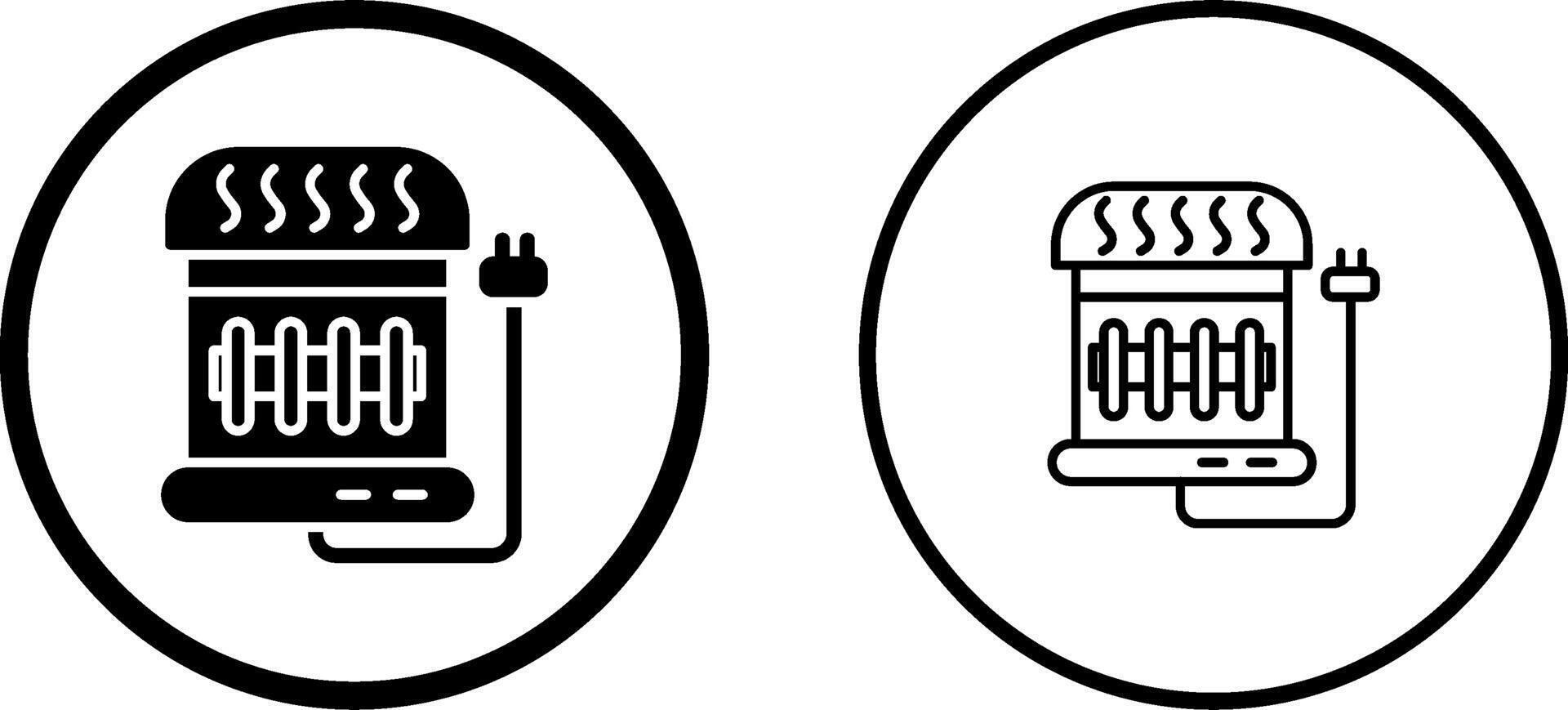 Vektorsymbol für elektrische Heizung vektor