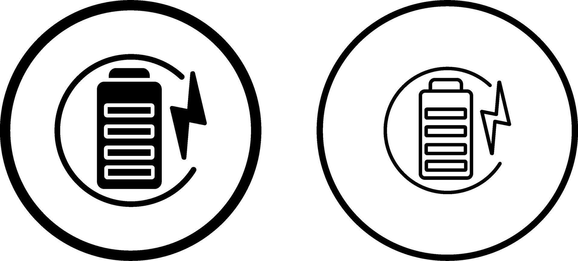 aufladen Batterie Vektor Symbol