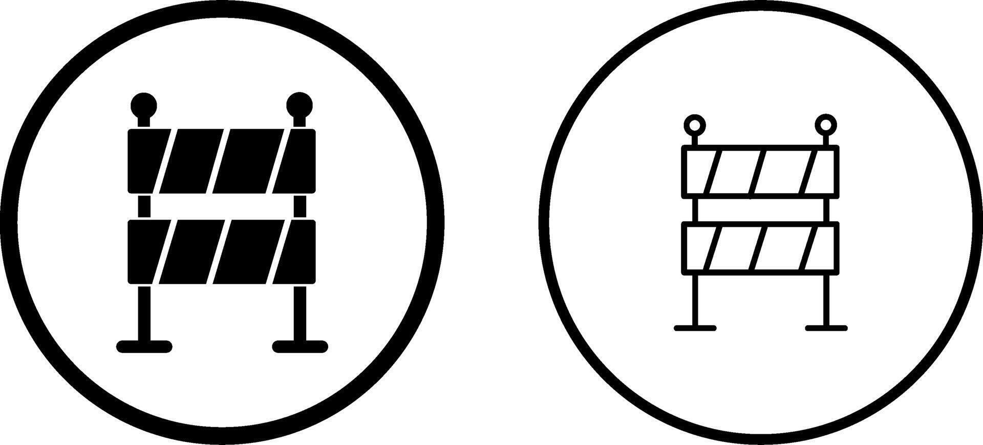 Symbol für Barrikadenvektor vektor