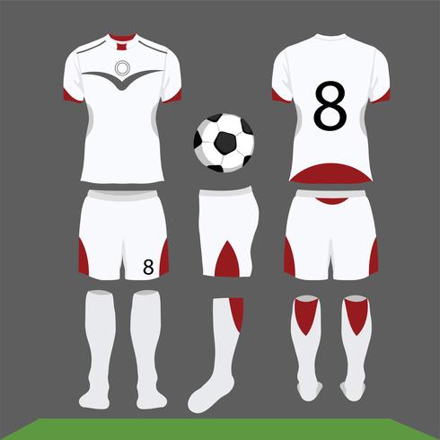 Fußball-Kit-Vektor-Design, Shirt-Vorlage vektor